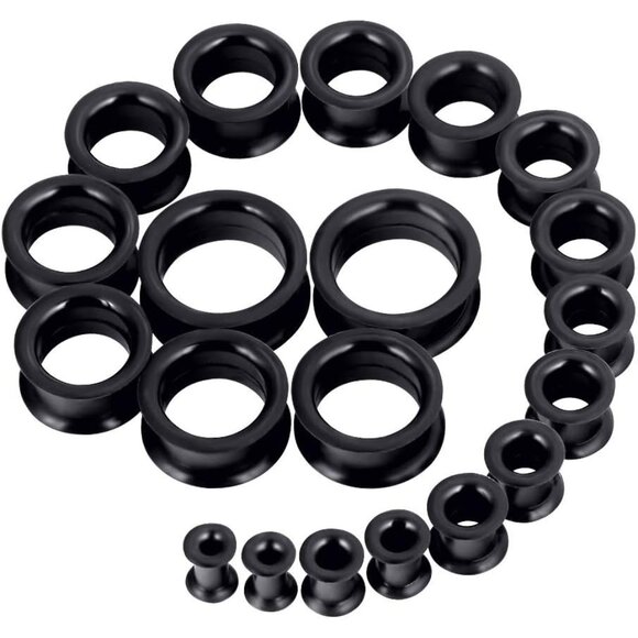 Other - Value Pack of 20 Silicone Ear Skin Gauges – Perfectly Sized Plugs from 2g to 1"